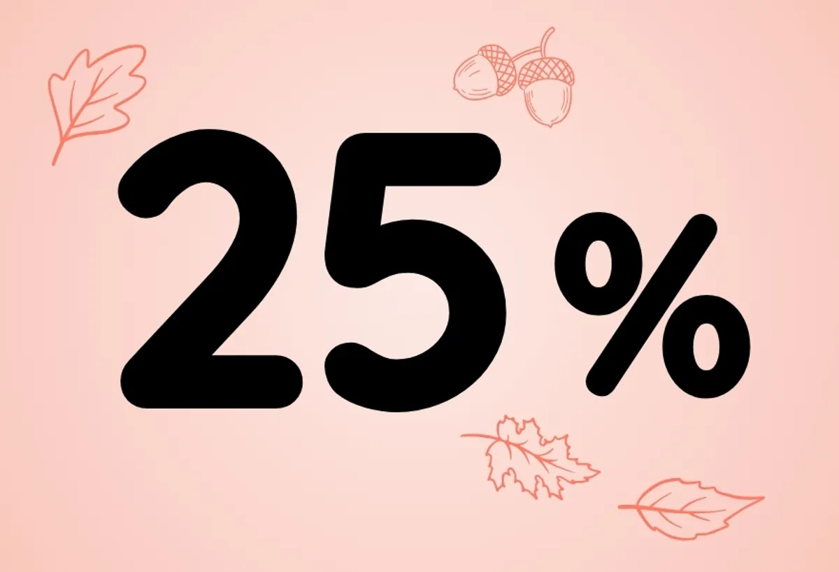 25 % à partir de 39 €